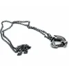 Dice>Dice Pendant Necklace 'Axe Blade' with Gunmetal Gray Finish - Holds a 12mm D6 - Your Source for Gaming Essentials