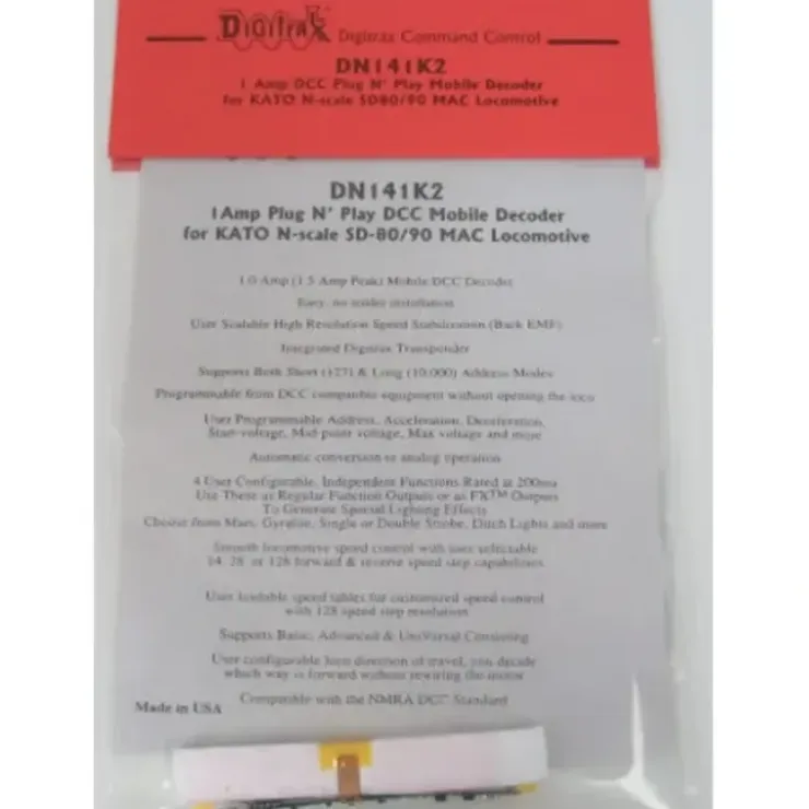 Digitrax DN141K2 KATO SD-80/90 MAC Locomotive 1 Amp DCC Mobile Decoder - Your Source for Gaming Essentials