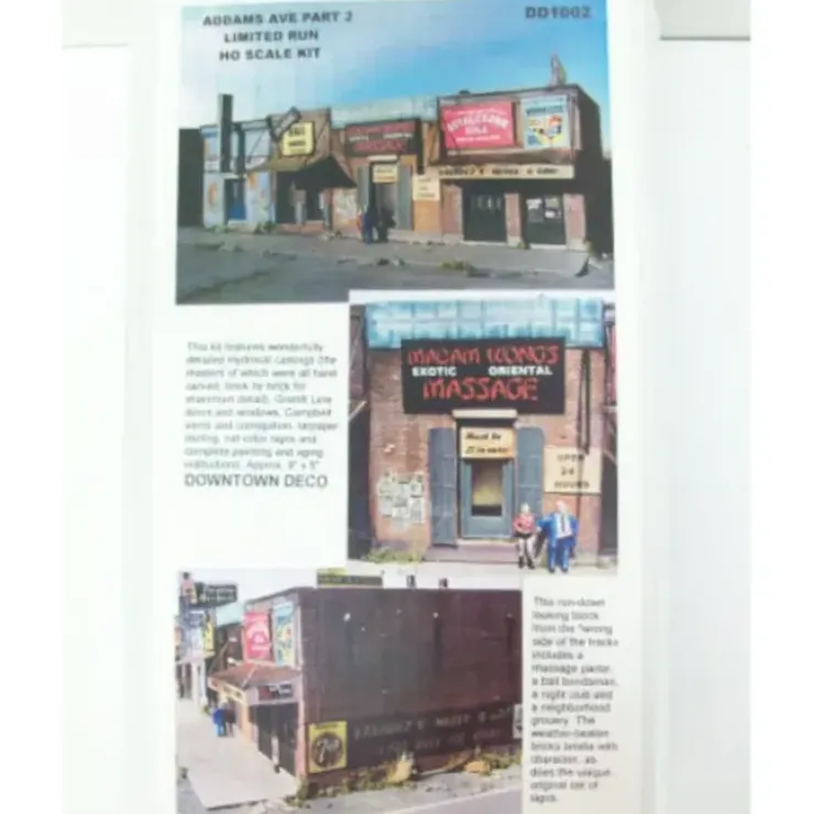 Downtown Deco DD-1002 HO Addams Ave. Part 2 Limited Run Building Kit - Your Source for Gaming Essentials