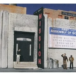 Downtown Deco 1034 HO Rescue Mission Building Kit - Your Source for Gaming Essentials