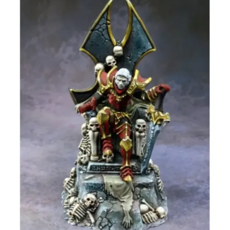 Tabletop Miniatures>Dragoth the Defiler Undead Lord on Throne 03807 Unpainted Metal - Your Source for Gaming Essentials