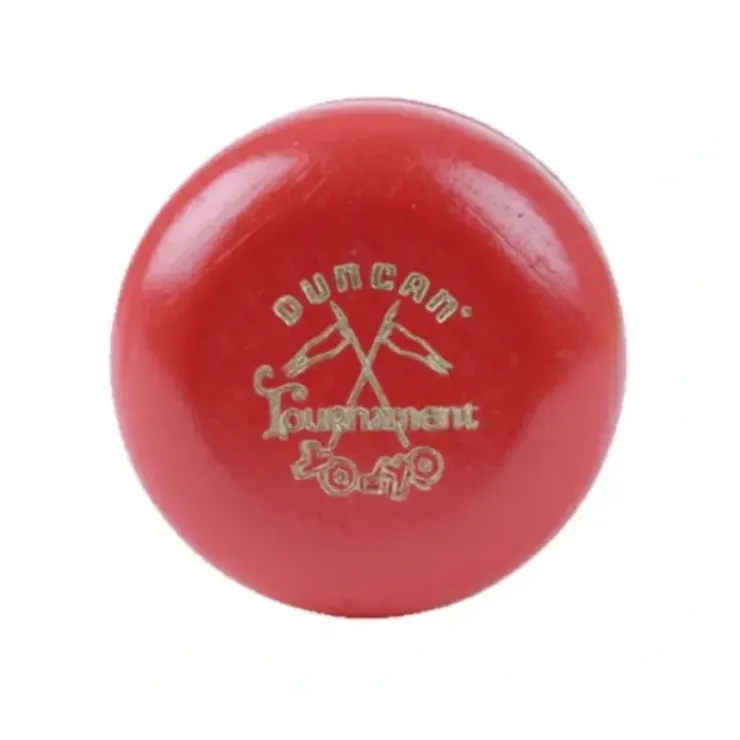Toys>Duncan Wooden Crossed Flags Tournament Vintage-Replica YoYo - Red - Your Source for Gaming Essentials