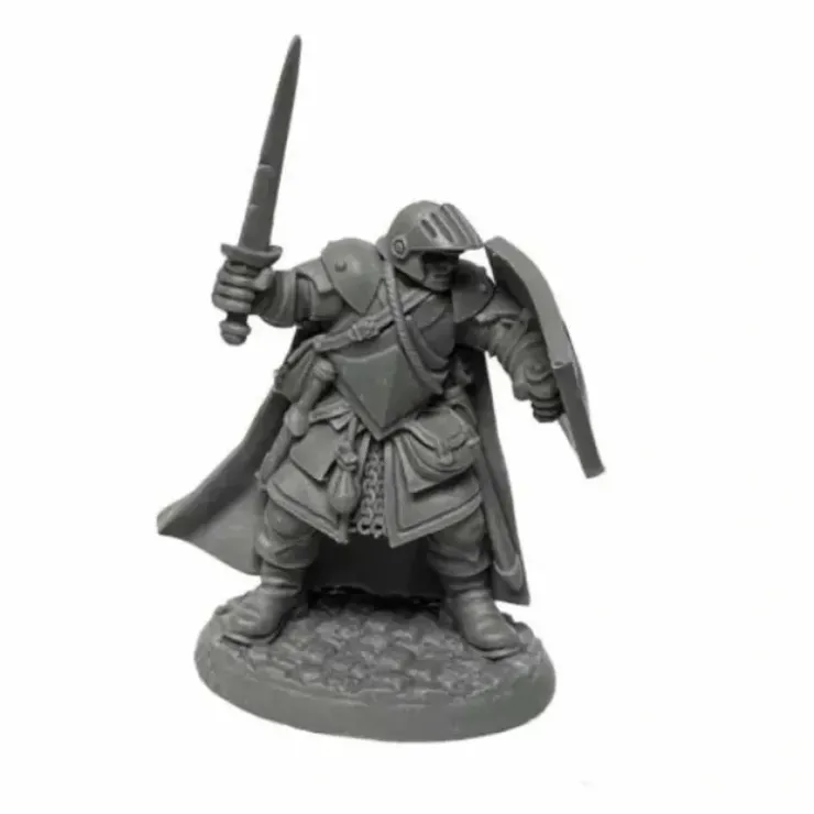 Tabletop Miniatures>Dungeon Dwellers: Baran Blacktree Veteran Warrior 07002 Bones USA Unpainted Plastic - Your Source for Gaming Essentials