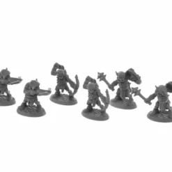 Dungeon Dwellers Goblin Pillagers (6) #07042 Bones USA Unpainted Plastic Figures - Your Source for Gaming Essentials* Tabletop Miniatures