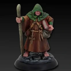 Tabletop Miniatures>Dungeon Dwellers Human Monk, Brother Hammond #07027 Bones USA Unpainted Plastic - Your Source for Gaming Essentials