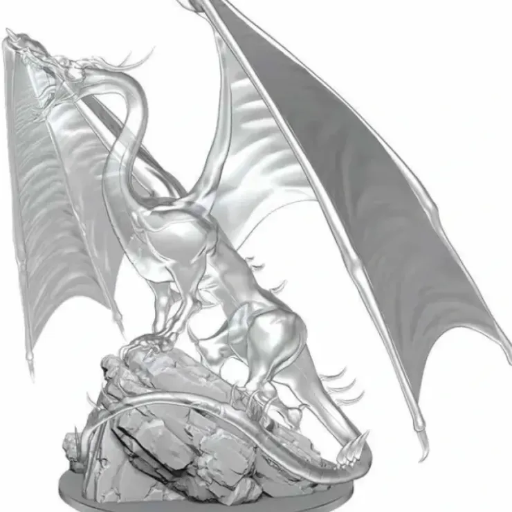 Tabletop Miniatures>Dungeons & Dragons Nolzur`s Marvelous Unpainted Miniatures: W17 Young Emerald Dragon - Your Source for Gaming Essentials