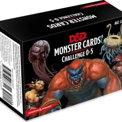 Board Games>Dungeons and Dragons RPG Monster Cards - 177 Cards with Challenge Rating 0 to 5 - Your Source for Gaming Essentials