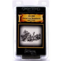 Tabletop Miniatures>Dwarf Bombard and Crew #10-382 Classic Ral Partha Fantasy RPG Metal Figure - Your Source for Gaming Essentials