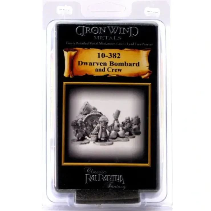 Tabletop Miniatures>Dwarf Bombard and Crew #10-382 Classic Ral Partha Fantasy RPG Metal Figure - Your Source for Gaming Essentials