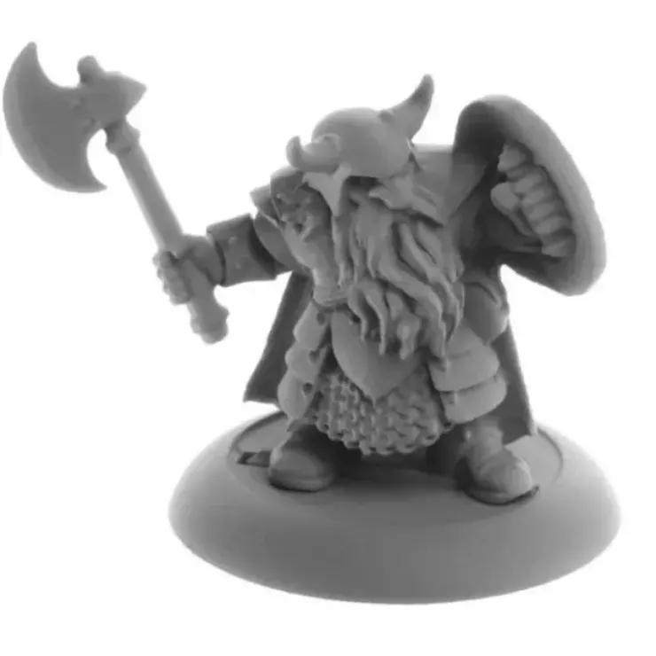Tabletop Miniatures>Dwarf Fighter, Borin #04069 Dark Heaven Legends Unpainted Metal Figure - Your Source for Gaming Essentials