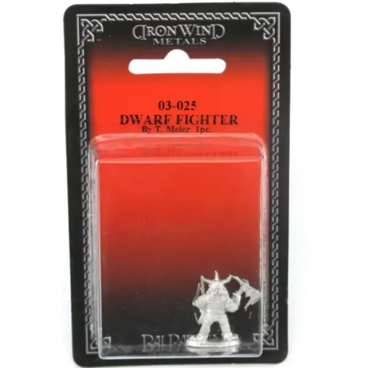 Tabletop Miniatures>Dwarf Fighter #03-025 Classic Ral Partha Fantasy RPG Metal Figure - Your Source for Gaming Essentials
