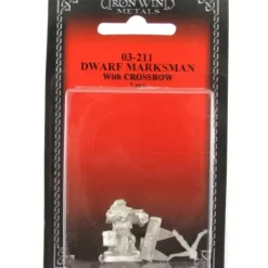 Tabletop Miniatures>Dwarf Marksman with Crossbow #03-211 Classic Ral Partha Fantasy RPG Metal Figure - Your Source for Gaming Essentials
