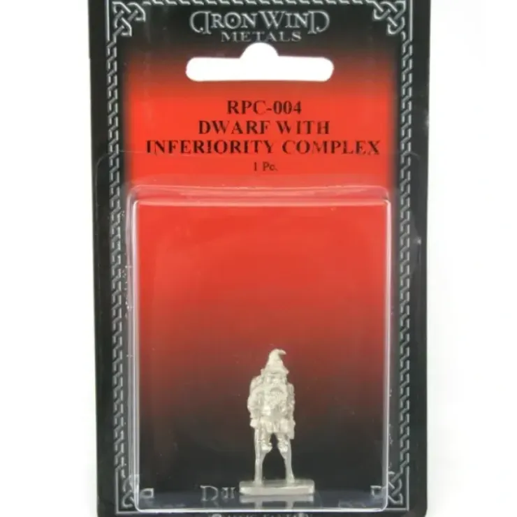 Tabletop Miniatures>Dwarf with Inferiority Complex #RPC-004 Classic Ral Partha Fantasy Metal Figure - Your Source for Gaming Essentials