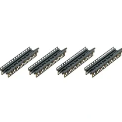 Faller 282901 4-3/8" Straight Steel Bridge Sections (4) - Your Source for Gaming Essentials