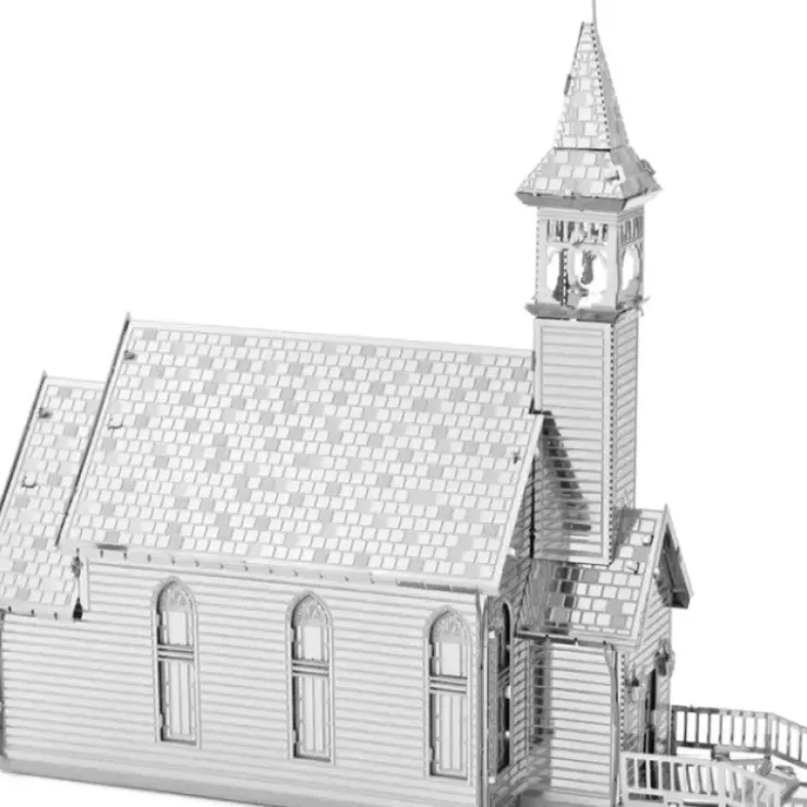 Toys>Fascinations Metal Earth The Old Country Church Unassembled 3D Metal Model Kit - Your Source for Gaming Essentials