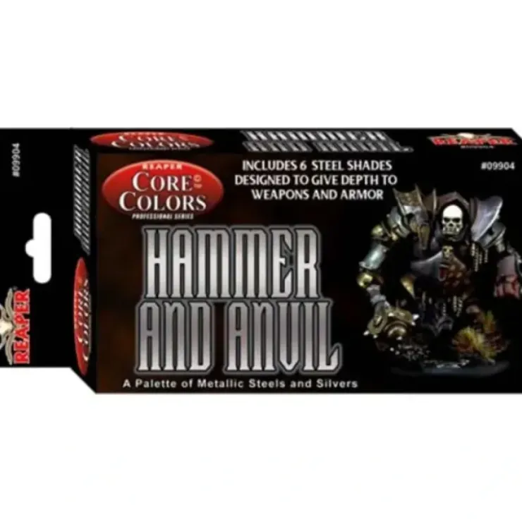 Tabletop Miniatures>Fast Palette Core Colors Paint Set (6 Bottles) #09904 - Hammer and Anvil - Your Source for Gaming Essentials