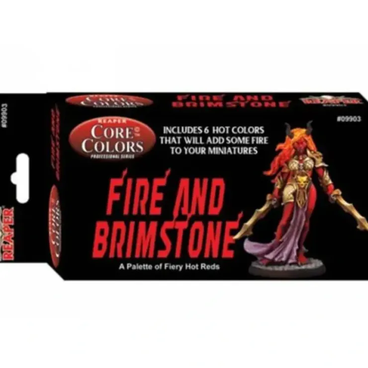 Tabletop Miniatures>Fast Palette Core Colors Paint Set (6) #09903 - Fire and Brimstone (Fiery Reds) - Your Source for Gaming Essentials