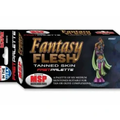 Tabletop Miniatures>Fast Palette MSP Paint Set (6 Bottles) #09907 - Fantasy Flesh Tanned Skin - Your Source for Gaming Essentials