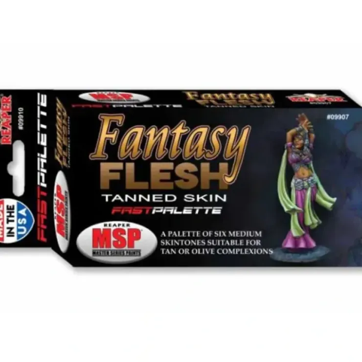 Tabletop Miniatures>Fast Palette MSP Paint Set (6 Bottles) #09907 - Fantasy Flesh Tanned Skin - Your Source for Gaming Essentials