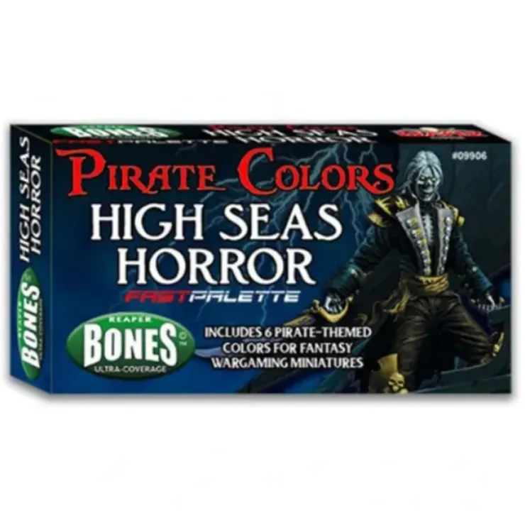 Tabletop Miniatures>Fast Palette MSP Paint Set (6) ReaperCon Pirate Colors #09906 - High Seas Horror - Your Source for Gaming Essentials