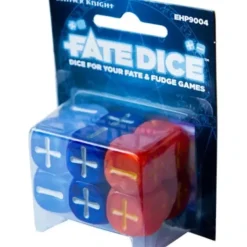 Dice>Fate Dice for Fate & Fudge Games - 12 D6 Dresden Files Winter Knight Dice - Your Source for Gaming Essentials