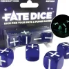 Dice>Fate Dice: Midnight Dice (Single-Player Pack, 4 Dice) - Your Source for Gaming Essentials