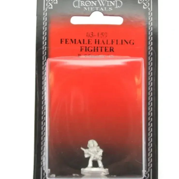 Tabletop Miniatures>Female Halfling Fighter #03-159 Classic Ral Partha Fantasy RPG Metal Figure - Your Source for Gaming Essentials