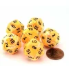 Dice>Festive 20mm D20 Chessex Dice, 6 Pieces - Sunburst with Black Numbers - Your Source for Gaming Essentials