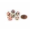 Dice>Festive 12mm Mini 12 Sided D12 Dice, 6 Pieces - Circus with Black Numbers - Your Source for Gaming Essentials
