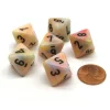 Dice>Festive 15mm 8 Sided D8 Chessex Dice, 6 Pieces - Circus with Black - Your Source for Gaming Essentials