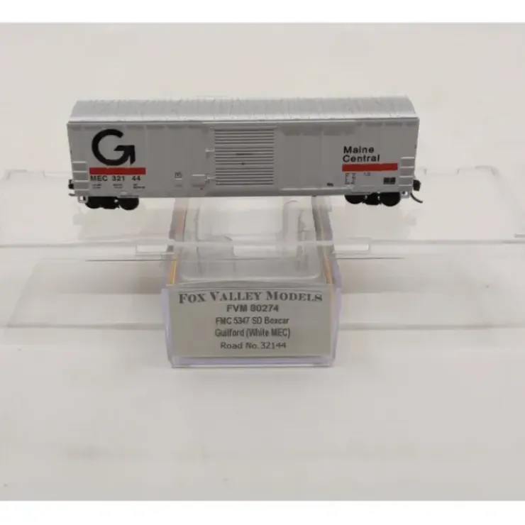 Fox Valley Models 80274 N FMC 5347 Guilford/MEC/White Boxcar #32144 - Your Source for Gaming Essentials