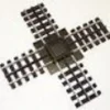 Gargraves 122 O Gauge 3 Rail Phantom Stainless 90 Degree Crossover - Your Source for Gaming Essentials