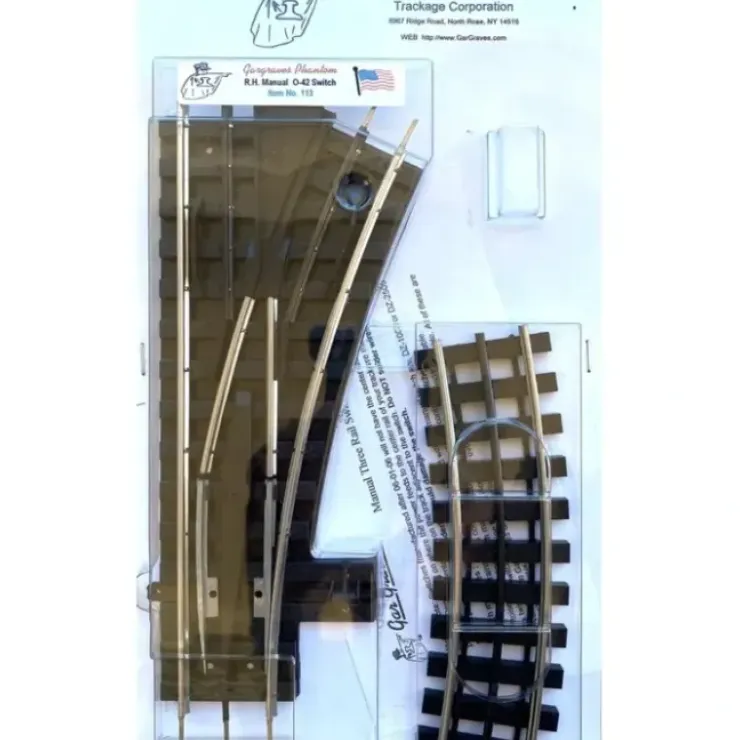 Gargraves 113 O O42 "Phantom" Right Hand Manual Switch Turnout - Your Source for Gaming Essentials