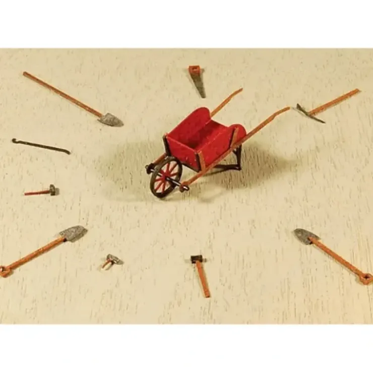 GCLaser 1287 HO Wheelbarow & Hand Tool Set Kit (Set of 10) - Your Source for Gaming Essentials