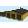 GCLaser 305 N Scale M&J Service Station Laser Curt Wood Laser Cut Kit - Your Source for Gaming Essentials