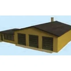 GCLaser 305 N Scale M&J Service Station Laser Curt Wood Laser Cut Kit - Your Source for Gaming Essentials