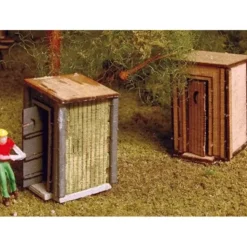 GCLaser 145 N Scale Plywood Out House Kit (Set of 2) - Your Source for Gaming Essentials