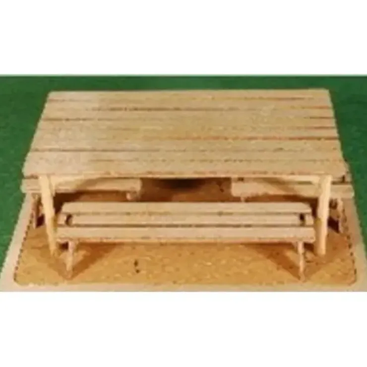 GCLaser 350116 1:35 O Scale Table and Bench Set Laser Cut Plywood Kit - Your Source for Gaming Essentials