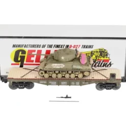 Geller Toy Trains 38012 O US Army Flatcar w/ M4A3 Sherman Tank VG/Box - Your Source for Gaming Essentials