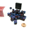 Dice>Gemini 12mm D6 Chessex Dice Block (36 Die) - Black-Starlight with Red Pips - Your Source for Gaming Essentials