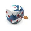 Dice>Gemini 50mm Huge Large D6 Chessex Dice, 1 Piece - Astral Blue-White with Red Pip - Your Source for Gaming Essentials