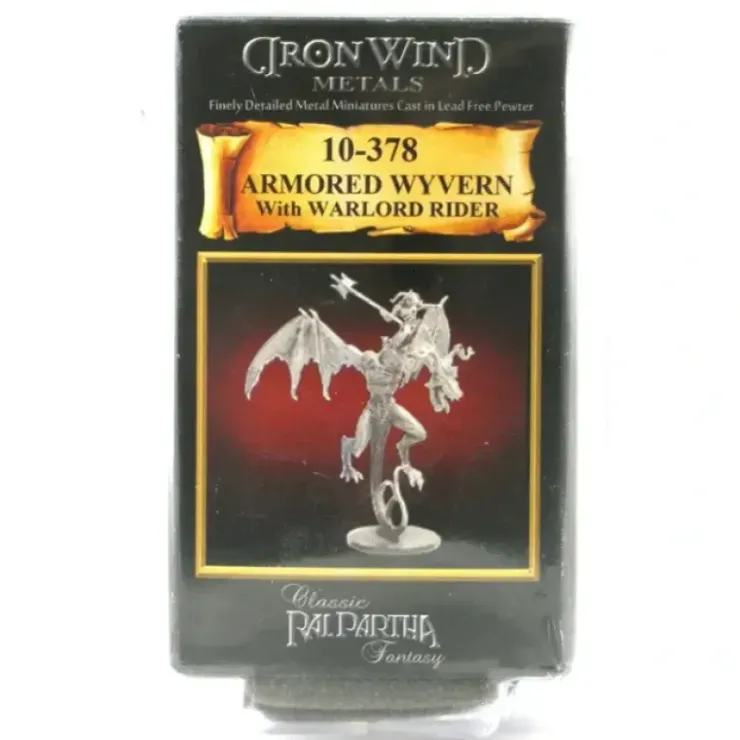Tabletop Miniatures>Giant Wyvern with Warlord Rider #10-378 Classic Ral Partha Fantasy Metal Figure - Your Source for Gaming Essentials
