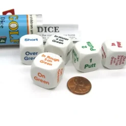 Dice>Golf Dice Game with 5 Dice Travel Tube and Gaming Instructions - Your Source for Gaming Essentials