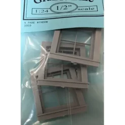 Grandt Line 3959 G 1-9/16'' x 1-9/16'' 4 Pane Square Window (Pack of 3) - Your Source for Gaming Essentials