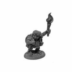 Tabletop Miniatures>Gus Greenweevil, Halfling Henchman #07018 Bones USA Unpainted Plastic Figure - Your Source for Gaming Essentials