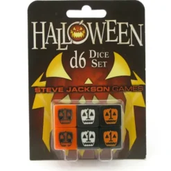 Dice>Halloween 19mm D6 RPG Dice - 6 Pieces - Your Source for Gaming Essentials