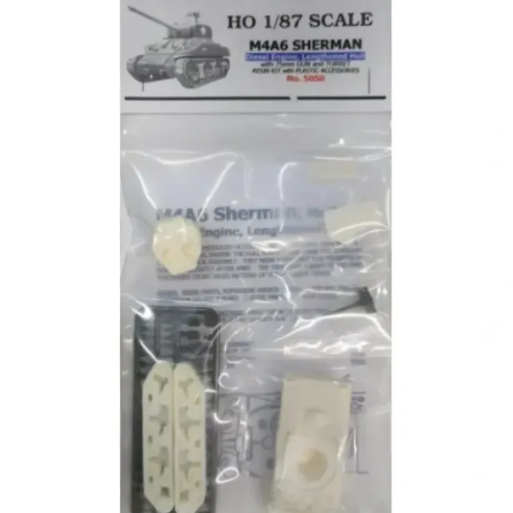 Heiser''s Models 5050 HO Sherman M4A6 Diesel Engine w/Lenthened Hull&Tracks Kit - Your Source for Gaming Essentials