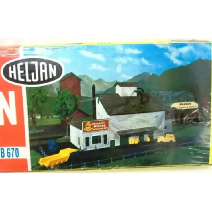 Heljan 670 N Scale Grain Mill Building Kit - Your Source for Gaming Essentials