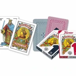Cards>Heraclio Fournier No. 1 Spanish Playing Cards - 10 Decks: 5 Red and 5 Blue - Your Source for Gaming Essentials