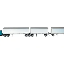 Herpa 6263 HO Kenworth T-600 40' Smooth Tractor Trailer W/Two 27' Trailers - Your Source for Gaming Essentials